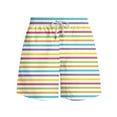thumbnail image 3 of LYEAA Men's Swim Board Shorts Elastic Waist Summer Beach Big Swimming Trunks Stripe Drawstring Surf Shorts Casual Loose Sports Trendy Comfort Swimsuit Bathing Suit with Pockets Yellow S, 3 of 5
