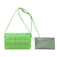 thumbnail image 2 of Bolsa de hombro casual para mujer Bolsa de embrague de moda con almohada acolchada simple (verde) Ndcxsfigh  Para Estrenar, 2 of 6