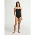 thumbnail image 3 of Time and Tru Women's and Women's Plus Twist Bandeau Tankini Top, Sizes XS-2X, 3 of 6