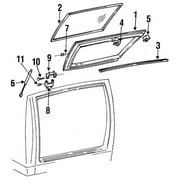 Genuine OE GM Weatherstrip - 15983928 Fits select: 1995-2000 CHEVROLET TAHOE, 1999 GMC DENALI