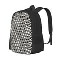 thumbnail image 2 of Hirioo Black White Stripes for Minimalist Backpack Large Capacity Backpack Travel Backpack For School, 2 of 8