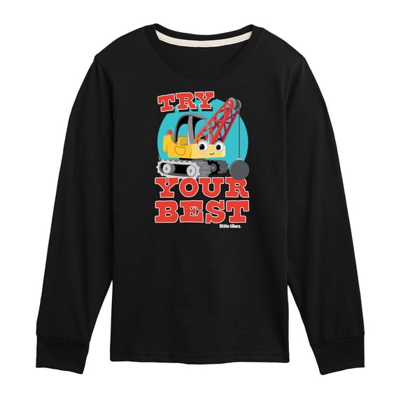 Little Tikes - Try Your Best - Demolition Truck - Toddler & Youth Long Sleeve Graphic T-Shirt