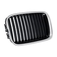 thumbnail image 4 of KarParts360 For BMW M3 1995 1996 Grille Driver and Passenger Side | Pair | Plastic | Black/Chrome | Replacement For BM1200113, BM1200114 | 51138122237, 51138122238, 4 of 5