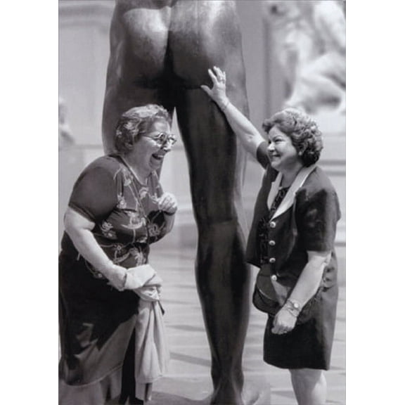 Avanti Press Women Touching Statue Funny Feminine Birthday Card