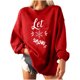 thumbnail image 2 of ICHUANYI Clearance Women Christmas Print Loose Long-Sleeved Fleece Oversized Sweatshirt Pullover(Red, XL) ICHUANYI WER2023081501951, 2 of 7