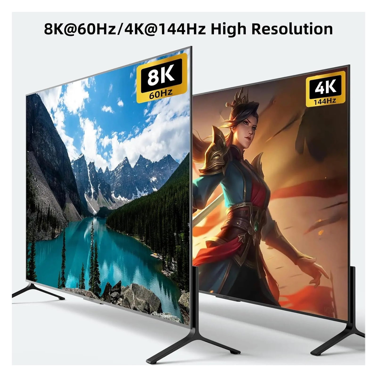 4K@144Hz KVM Switch 2 Monitors 2 Computers 8K@60Hz,KCEVE And Displayport Dual Monitor KVM Switch With 4 USB 3.0 Port