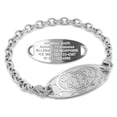 thumbnail image 1 of MedicEngraved Stainless Steel Custom Medical Alert Bracelet - 5mm Oval Link, 1 of 8