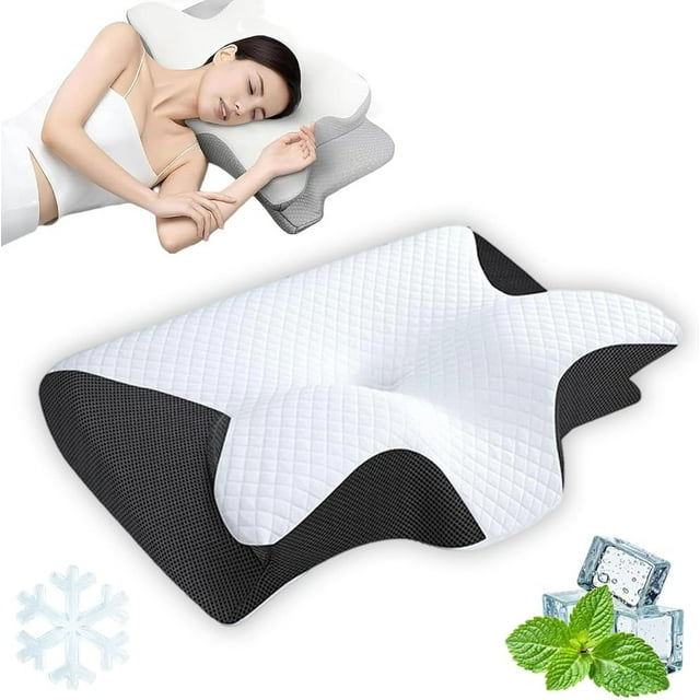 Airway Pro Sleep Apnea Pillow – Ergonomic Memory Foam Neck Support for Better Sleep, Anti-Snoring & Apnea Relief, Perfect for Side, Back & Stomach Sleepers