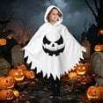 thumbnail image 2 of Bainana Child Halloween Onesie Cosplay Ghost Outfits Breathable Long Sleeve Hooded Face Print Robe Boys And Girls Stage Performance Clothes, 2 of 7