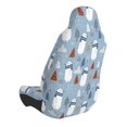 thumbnail image 2 of Wukai winter Scarf beer Full Set Car Seat Covers with Soft Padding Universal Auto Front Seats Protector and Cushion Mat, 2 of 5
