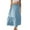 Light Blue, variant on Women Skirt Fashion Women‘s Solid Color Casual Elasticity High Waist Tiered Skirts Skirt for Women Light Blue S