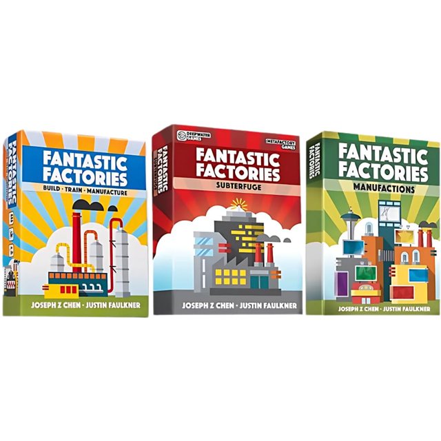 Juego de mesa Fantastic Factories Deluxe Edition con expansiones