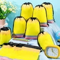 thumbnail image 3 of 24 Pcs Pencil Drawstring Bags 10 x 7 Inch Back to School Party Favor Bulk Preschool Kindergarten Gift Decoration Reusable Treat Bags Graduation Birthday Party Supplies, 3 of 9