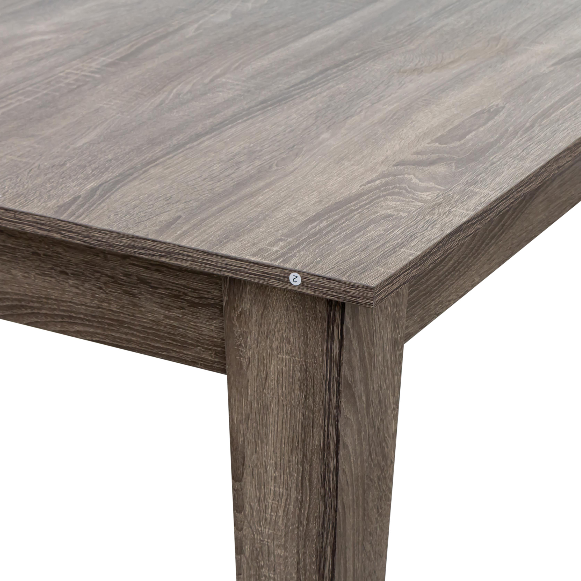 Noble House Lauren 106.5" Extendable Dining Table, Woodgrain Top, Modern Rectangular Wooden Kitchen Table, Dark Oak