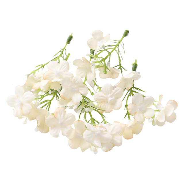 MesaSe 10Pcs Artificial Flower Realistic Decorative Exquisite Bridal Headgear Fake Hydrangea Wedding Decor