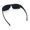 thumbnail image 6 of Mens Yellow Mirror Half Rim Sport Wrap Plastic Sunglasses Matte Black, 6 of 6