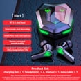 thumbnail image 4 of Methold Auriculares con reducción de ruido compatibles con Bluetooth con caja de carga Auriculares Control táctil Auriculares recargables Teléfonos Type6 NO6, 4 of 6