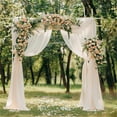 thumbnail image 2 of 92.91x27.95inch Metal Pergola Arch Wedding Ceremony Arch Archway Frame Backdrop Stand Garden Trellis, 2 of 9