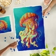 thumbnail image 4 of Lantern Press 1000 Piece Jigsaw Puzzle, Jellyfish, Vivid, 4 of 5