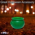 thumbnail image 6 of PMU Halloween Cauldron - Cauldron Plastic Pot & Bucket - Halloween Party Favors & Supplies - Perfect Kitchen & Home Décor - Candy Holder for Kids, 8 inch Kelly Green, Pkg/6, 6 of 7
