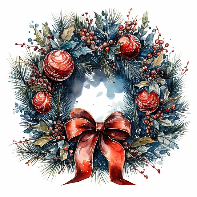 5D DIY Taladro Diamante Pintura Navidad Corona Kit Del