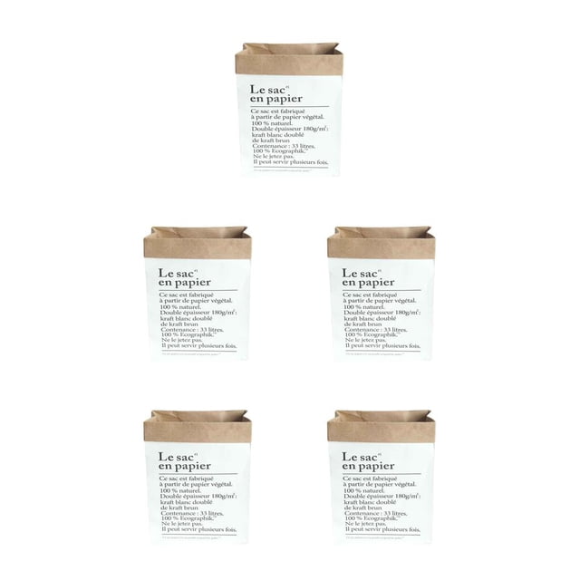 Injueey Pequeño tamaño grande doble capas bolsa de papel Kraft plantas juguetes niños libros diversos organizar cesta de Luandry Type7 NO7 Injueey CBP049884