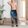 thumbnail image 2 of Sikiie Lonely Night Sky Wolf Mens Pajama Pants Sleep & Lounge Pants, PJ Bottoms With elastic waistb and Pockets Large, 2 of 6