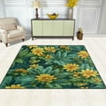 thumbnail image 3 of Area Rug Indoor 63"x48"in Non-Slip Wear Resistant Floor Mats Soft Large Carpets for Living Room Bedroom Home Decor Yellow Chrysanthemum, 3 of 7