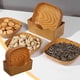 thumbnail image 1 of Platos desechables con acabado de madera | Bandejas de cartón resistentes para postres, aperitivos y cenas familiares, 1 of 6