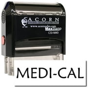 Large Self-Inking Medi-Cal Stamp with Burgundy Ink
