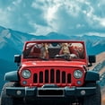 thumbnail image 3 of Uorisanigo Giraffe Driving Windshield Sunshade for Wrangler, Compass, Gladiator & Renegade Car Sun Shade Sun Visor Protector, Accessories for Jeep Wrangler, Blocks UV Rays, 3 of 7