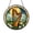 Acrylic 3.5 Inch, variant on Musical Harp Decorative Window Hanging – Stained Glass Style