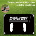thumbnail image 4 of Baseball and Softball Batter Stance Training Mat, Baseball Aid Hitting Batting Practice Mat with Toes Facing Place Softball Batting Cage Practice Hitting Mat, Baseball Training Accessories, 4 of 9