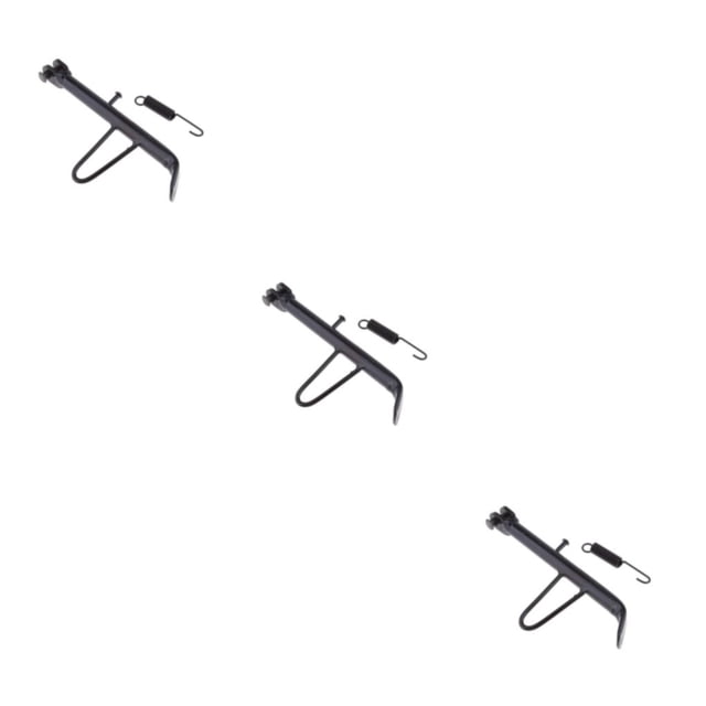 Baohd Reliable Motorcycle Kickstand Easy Installation Strong Load-bearing Black black 16cm 3Set