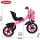 thumbnail image 4 of Triciclo para Niños Astronauta con Luz Sonido Ruedas de Eva y Canasta Trasera Apto a partir de 2 Años Soporta hasta 20 kg - Rosa, 4 of 6