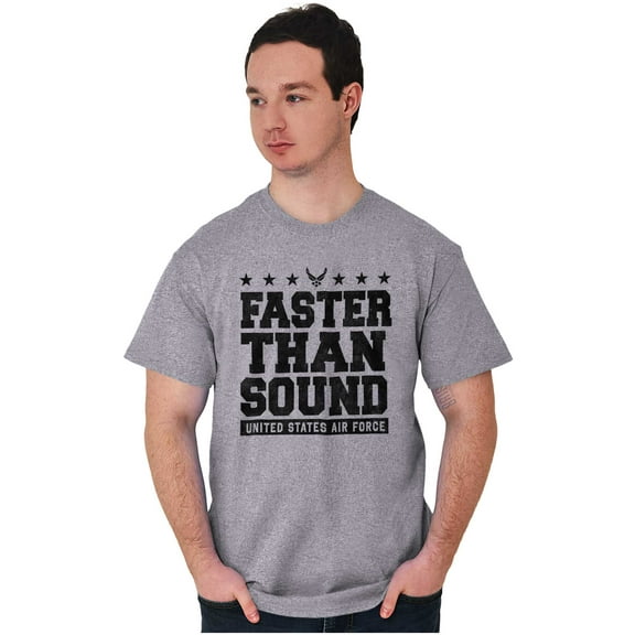 US Air Force USAF Faster Than Sound Men's Graphic T Shirt Tees Brisco Brands S