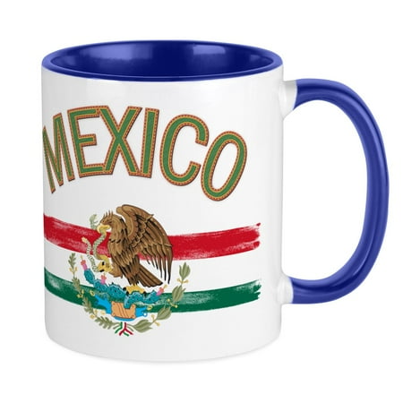

CafePress - Mexican Mexico Flag Mug - Ceramic Coffee Tea Novelty Mug Cup 11 oz