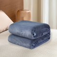 thumbnail image 6 of Blanket Gray B/ Blanket Flannel Queen Blanket Luxurious And Comfortable Microfiber Plush Blanket, 6 of 6