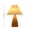 B, variant on Walnut Shaped Desk Lamp With Pleated Shade, Faux Wood Grain Bedroom Bedside Table Lamp, Small Night Light With 3-Level Dimmable Brightness for Home Decor