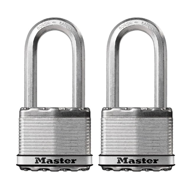 Padlock Master Lock M5XTLH Magnum Heavy Duty Outdoor, paquete de 2 unidades
