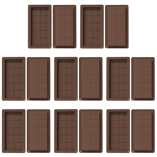 Molde de silicona para galletas y Chocolate con 10 orificios, molde para hornear pasteles DIY, herramientas para hornear, 1 unidad