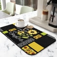 thumbnail image 2 of Washable Rubber Sunflower Cute Floral Dish Drying Mats for Kitchen Counter Home Large Coffee Bar Pad Accessories and Decor for Utensils Stemware 19.5''x12'', 2 of 7