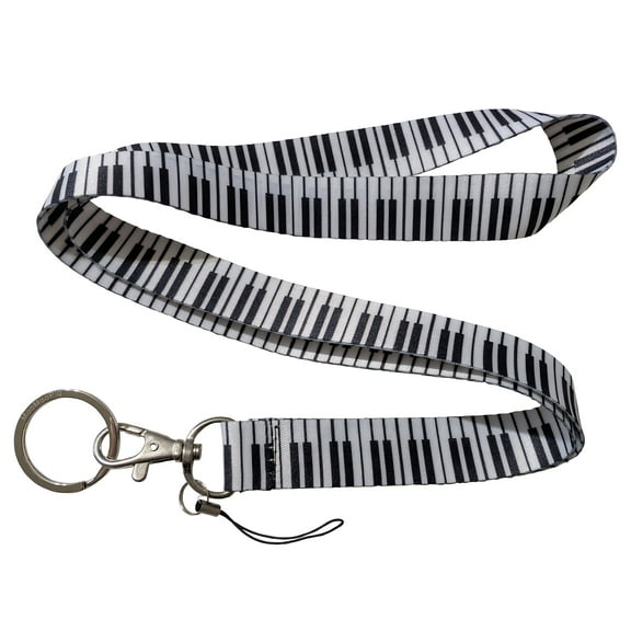 Piano Keyboard Keychain Lanyard