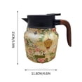 thumbnail image 3 of TIMIFIS A Teapot Coffee Pot and Tea Separation Thermal Insulation Pot Indoor Home Office Thermal Insulation Pot Pattern Exquisite Braised Teapot 800ml Kitchen Appliances, 3 of 5