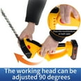 thumbnail image 3 of Cordless Grass Shear & Shrubbery Trimmer, 2 In 1 Handheld Power Hedge Trimmer Rechargeable Electric Grass Trimmer Hedge Shears, Battery And  Included, Grass Cutter Shrubber, 3 of 8