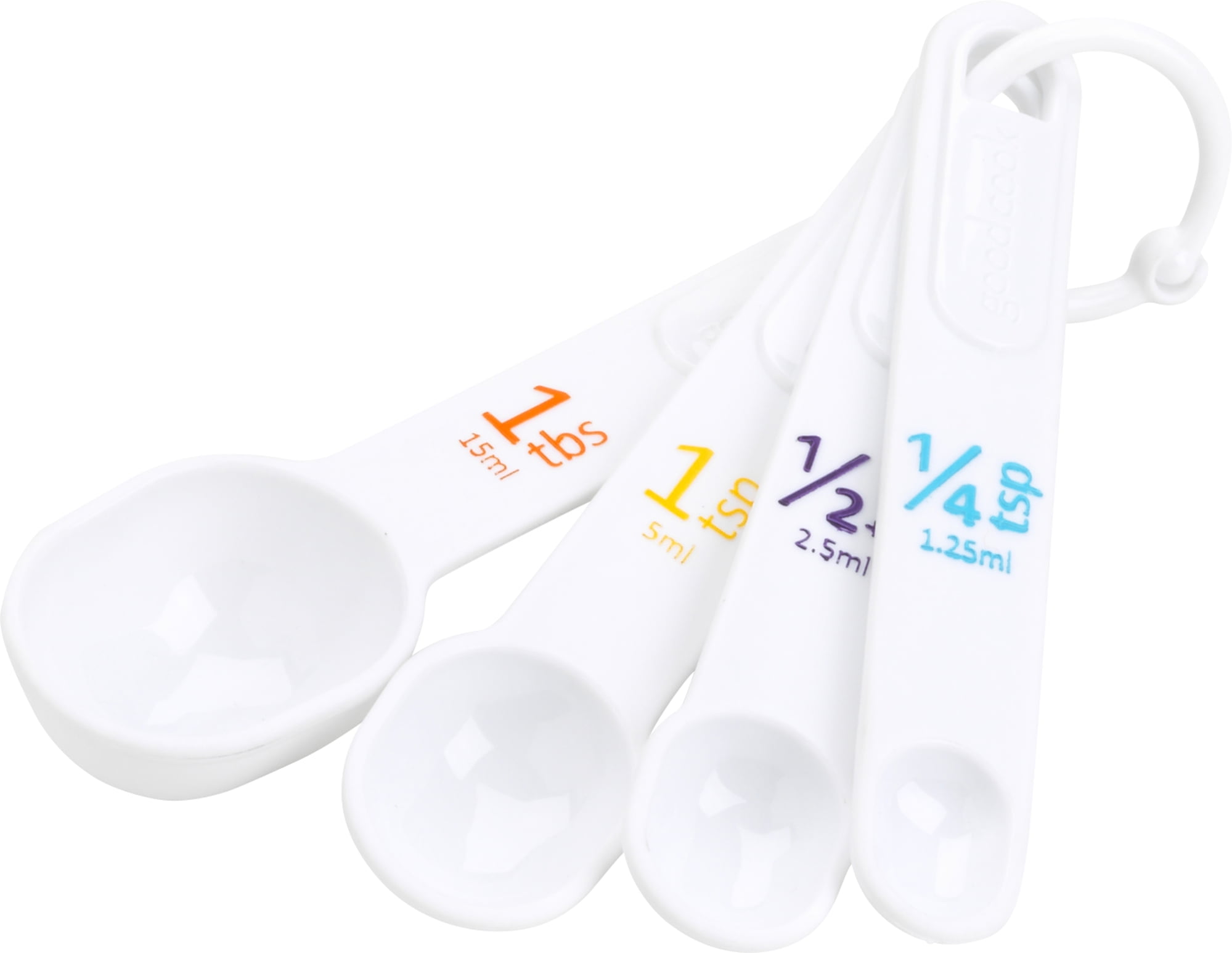 Paper Teaspoons Tablespoons and Cups Measuring Sticker Sheet for