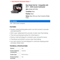 thumbnail image 2 of Rear Brake Pad Set - Compatible with 2017 - 2020 Lincoln Continental 2018 2019, 2 of 2