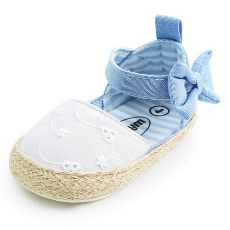 

Newborn Baby Girls Sandals Soft Sole Crib Summer Shoes 0-18 Months