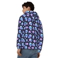 thumbnail image 4 of Kdxio star Skull flower crystal Print Men Hoodies Casual Hoodies for Men with Zip Pockets Full Zip Long Sleeve Sweatshirt Sports Hooded Jacket-X-Large, 4 of 5
