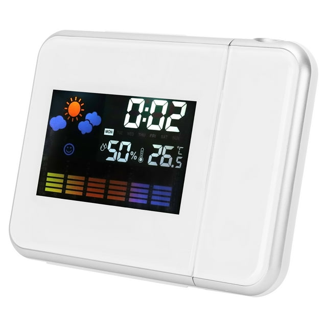 Reloj digital, reloj LED de proyección interior, accesorio para el hogar, reloj de monitoreo del tiempo creado magistralmente